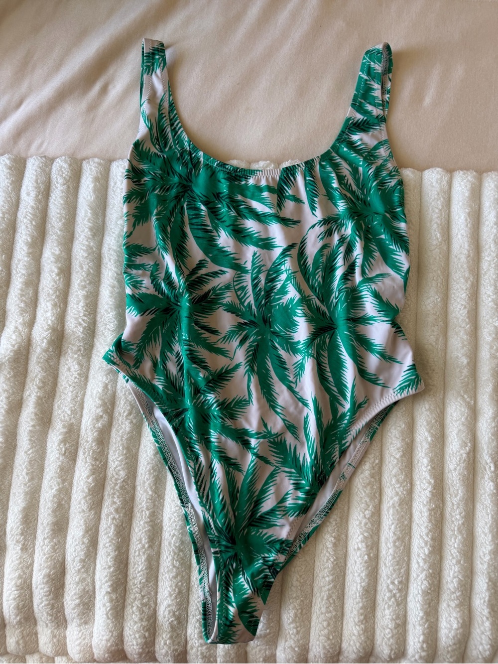 Milly Cabana Green Palm Print One-Piece Swimsuit